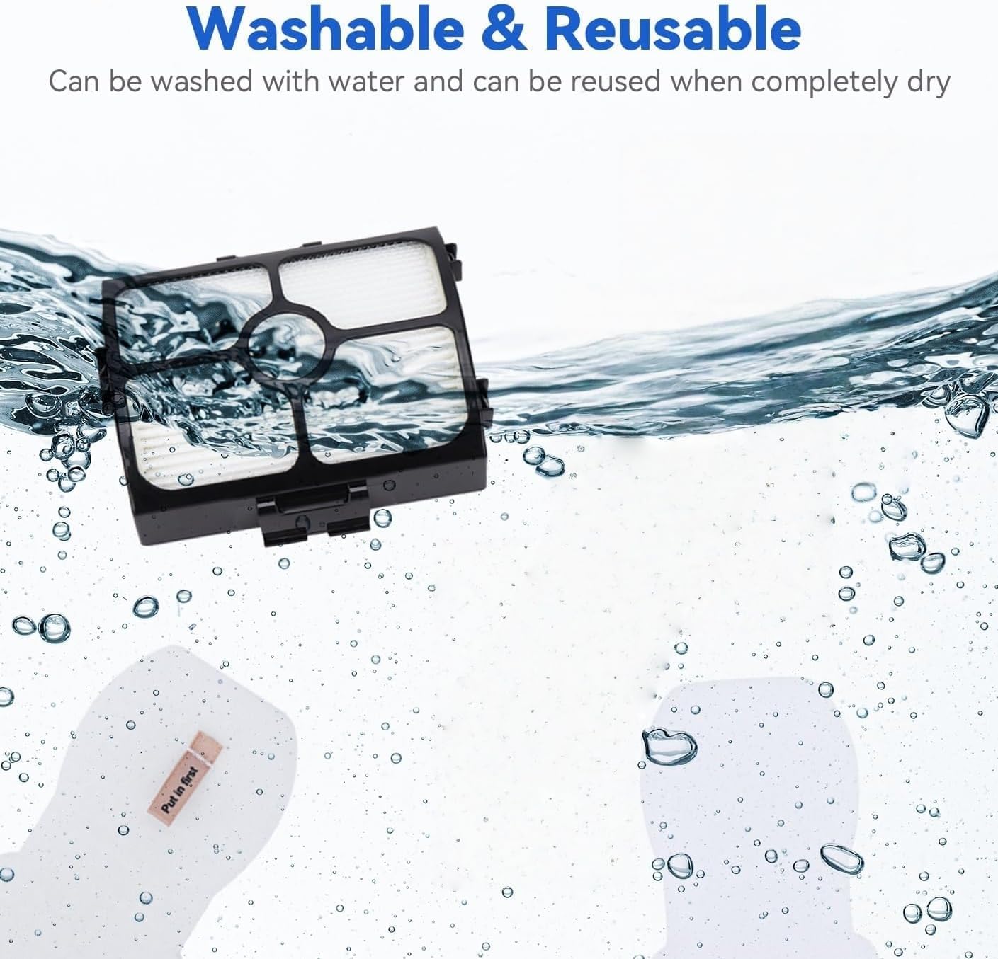 HZ3002 Replacement Filters for Shark HZ3002 HZ3000 HZ4001AMZ HZ4002 Stratos Ultralight Corded Stick Vacuum, Replace part XFFKHZ3000 XHFHZ3000, 4 HEPA & 8 Foam and Felt Filters