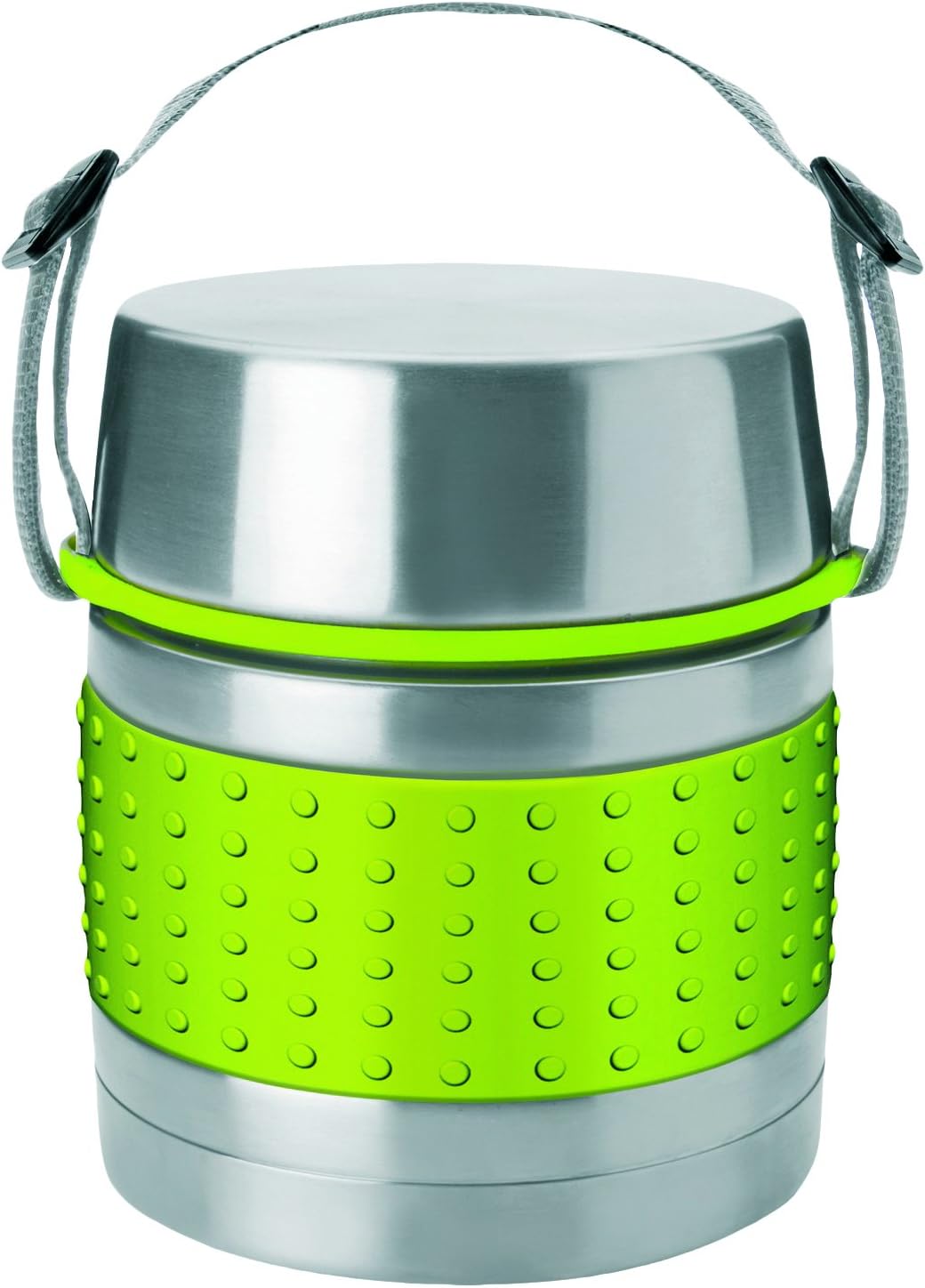 IBILI "Class Thermos Flask for Solid Food, Silver/Green, 750 ml