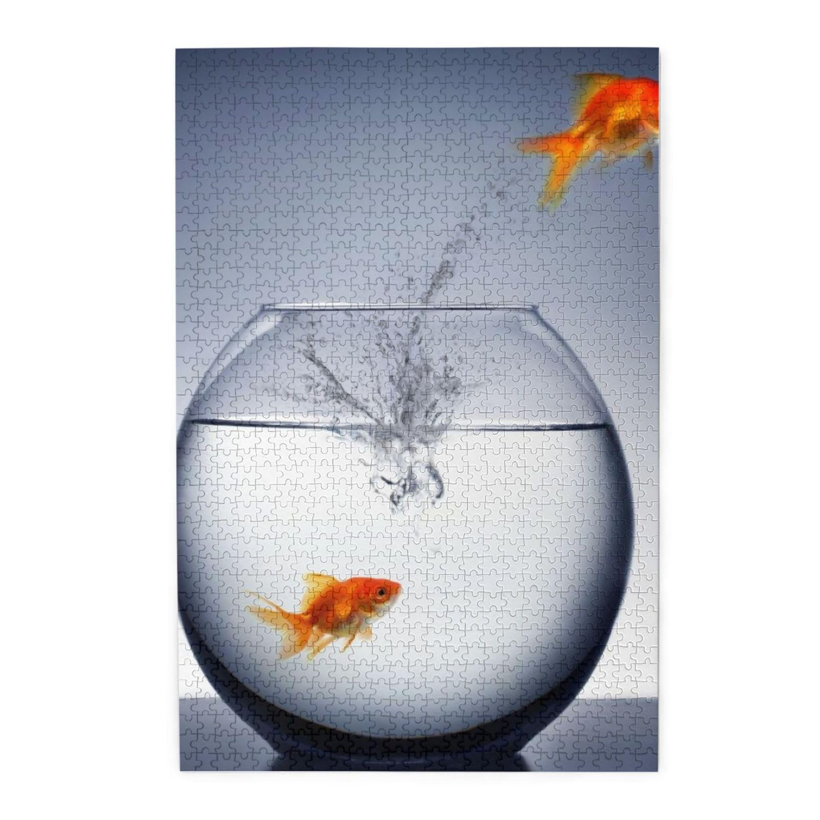 Amazon.co.jp: 1000ピース ジグソーパズル 金魚の金魚鉢の自由