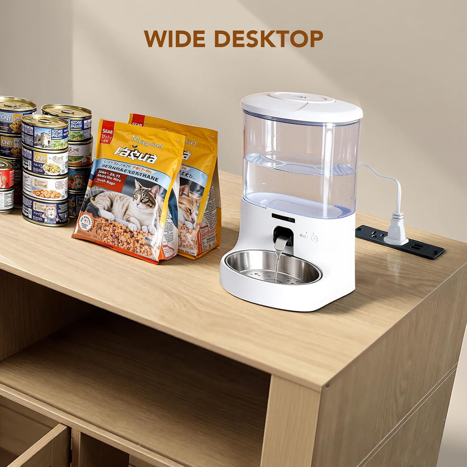 YIDIXIS Cat Large Hidden Litter Box Enclosures with Charging Station,Prevent cat Litter from Being Carried Out,Modern Cat Furniture for Indoor,FIT Electric Litter Boxes (L)