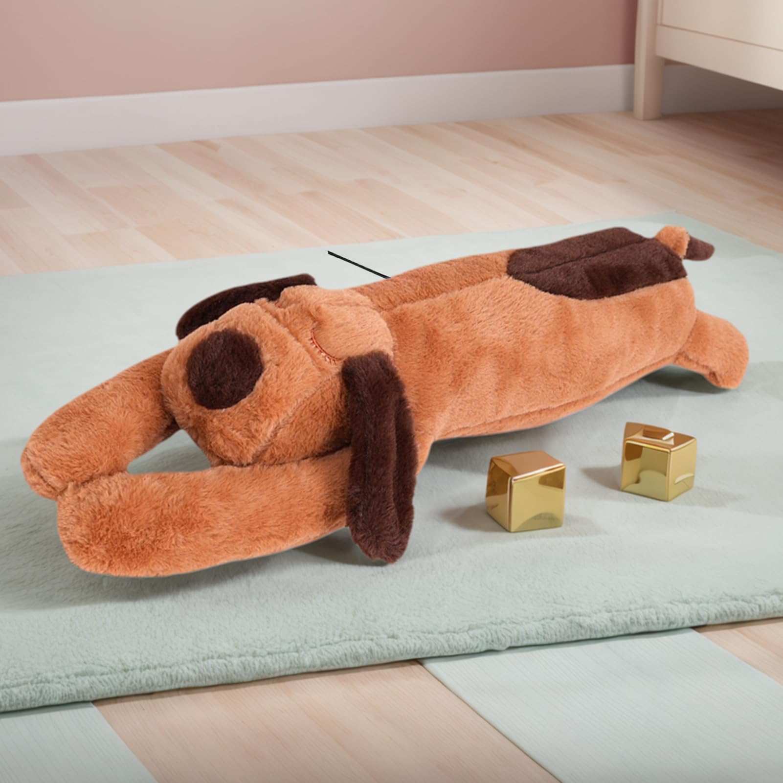 Cuscinetto Riscaldante Peluche Animale Elettrico USB Temperatura Regolabile | Peluche Cane Termico Per Bambini, Adulti, Ragazzi, Collo, Schiena, Spalle, Pancia