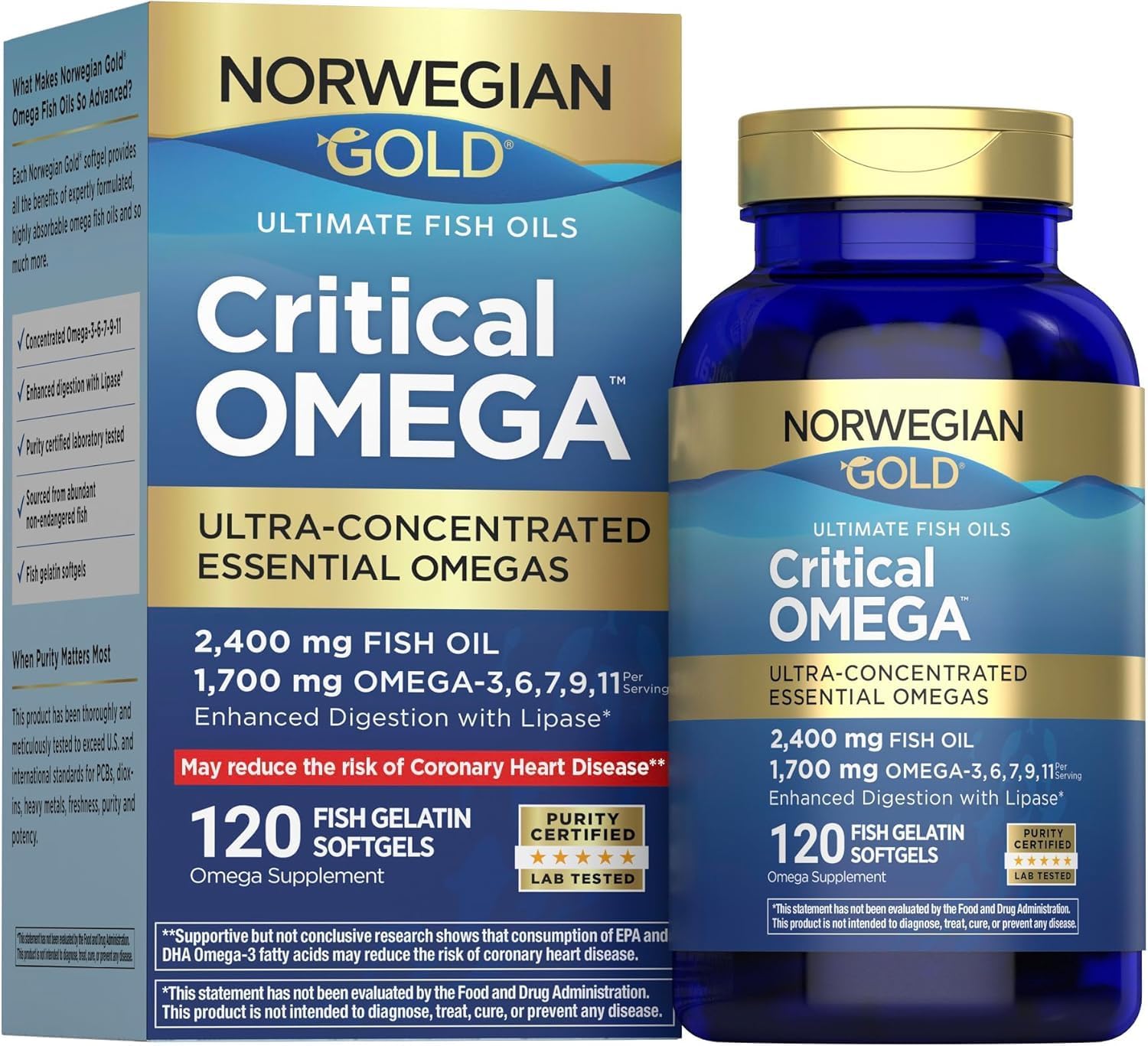 Critical Omega Softgels, 60 Softgels