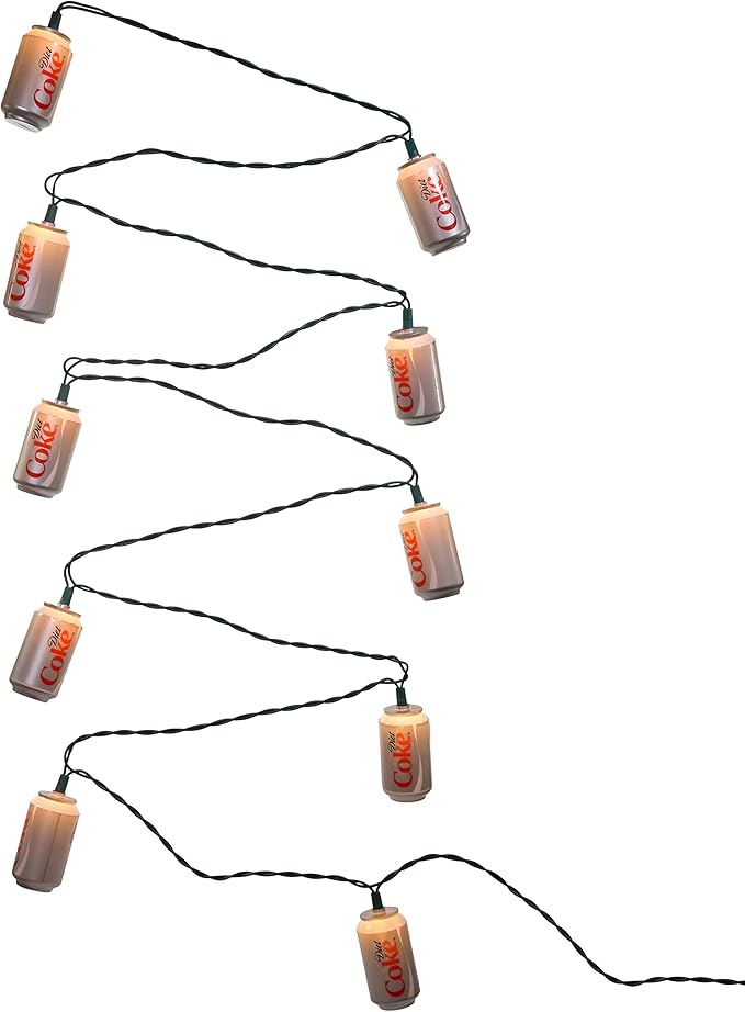 Kurt Adler CC0748DC Diet Coke Can Light Set, 10 Light