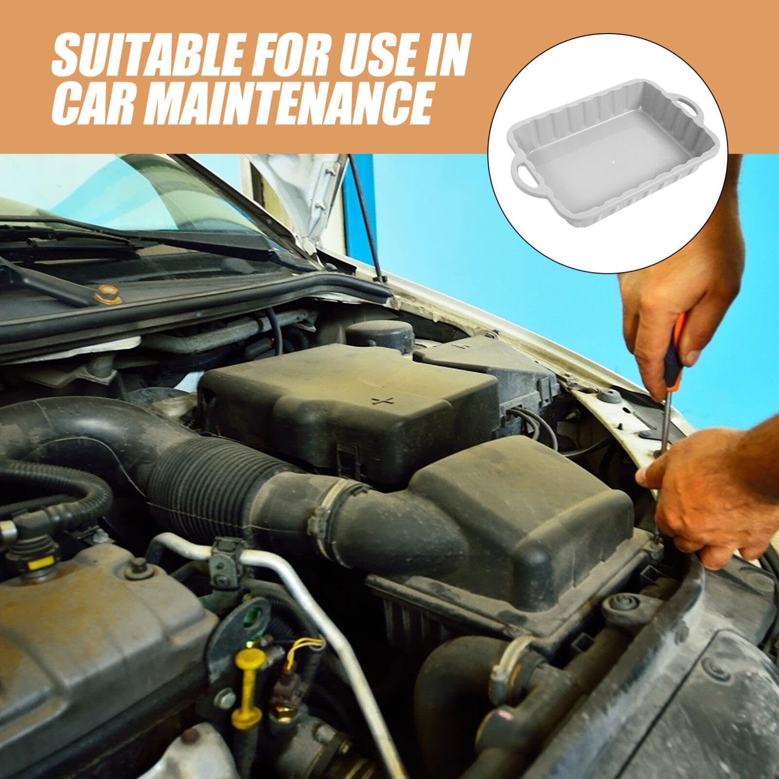 Bac De Vidange D'huile De Voiture Bac De D'huile en Plastique Collecteur De Vidange D'huile Usée Bac De Vidange D'huile pour Changement D'huile Accessoires