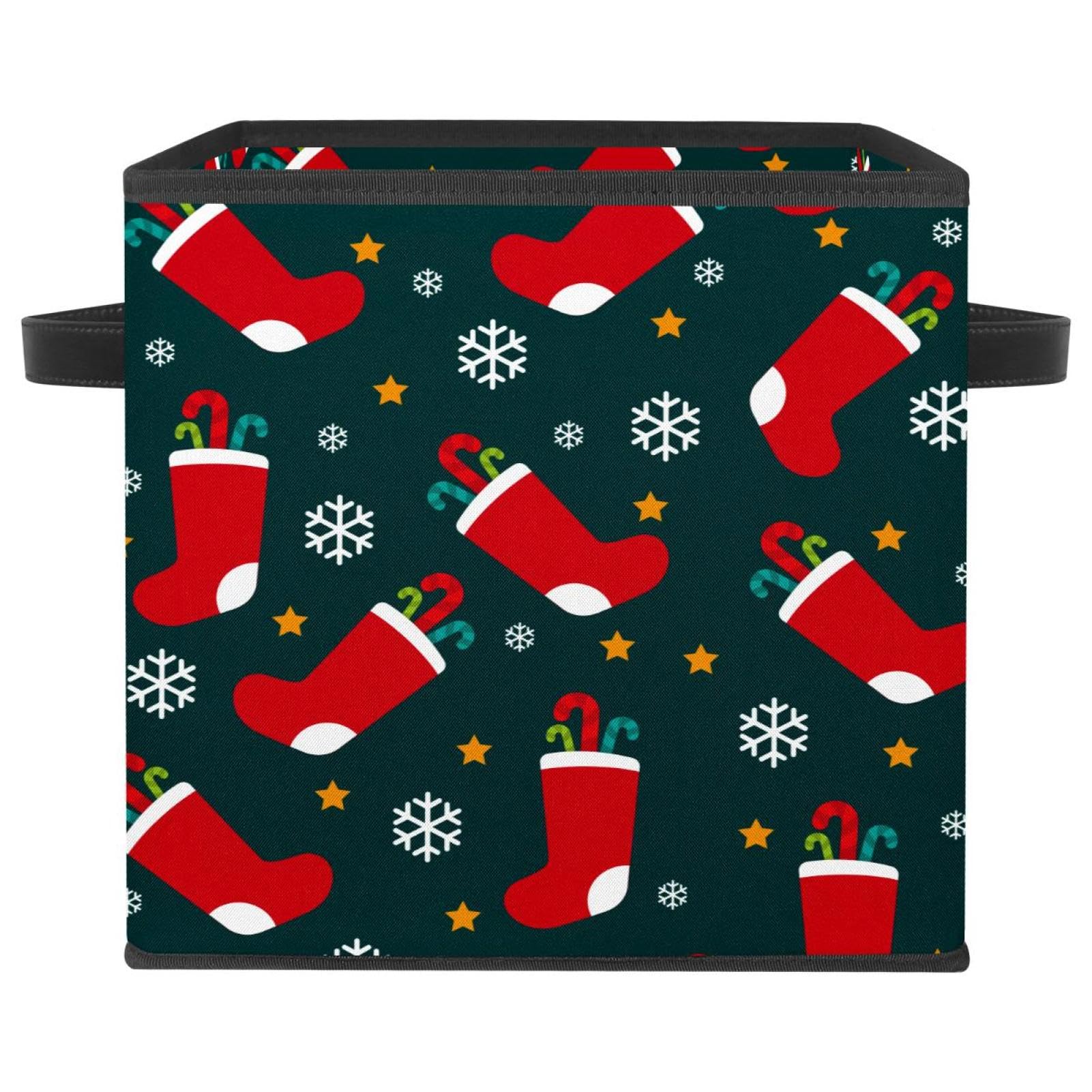 Boîte de rangement pliable avec poignées solides pour jouets et vêtements
