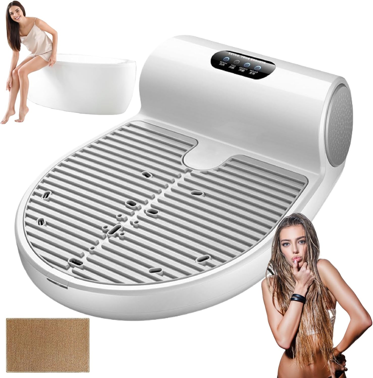 Body Refresher Machine, Body Dryer After Shower, 1500w Full Body Dryer with Negative Ions, Touch Screen Operation and Built-in Weight Scale, Full Body Dryer for Skin Care (Without Scale)