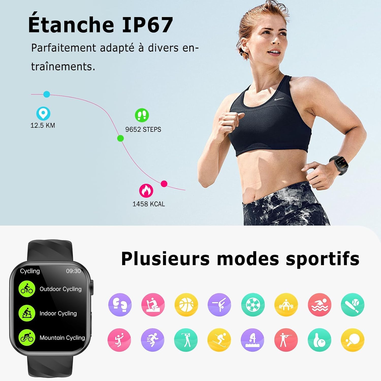2026 Montre Connectée avec ECG/HRV/IMC/Tension Artérielle/Sommeil/Fatigue | 1.97" AMOLED Homme Smartwatch avec 24H Fréquence Cardiaque/SpO2/Température Corporelle, Appel Bluetooth/SOS, pour Android/iOS