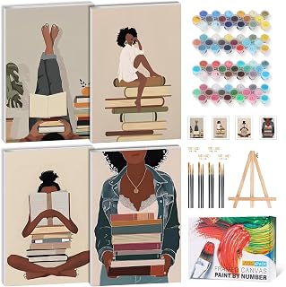 20 Budget-Friendly 1 Hour Crafts to Wow Your Guests (Trust Us, #3 Is a Show-Stopper!) 139 4 Pack Framed Paint by Numbers for Adults, Book Lover DIY Painting Kit w...