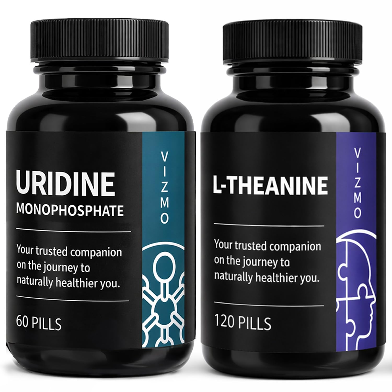 Täglicher Neuro-Routine-Stack (2-in-1) für vielbeschäftigte Erwachsene mit aktivem Lebensstil – Uridinmonophosphat & L-Theanin für kognitive Funktion, Aufmerksamkeitsstabilität und Fokusbalance