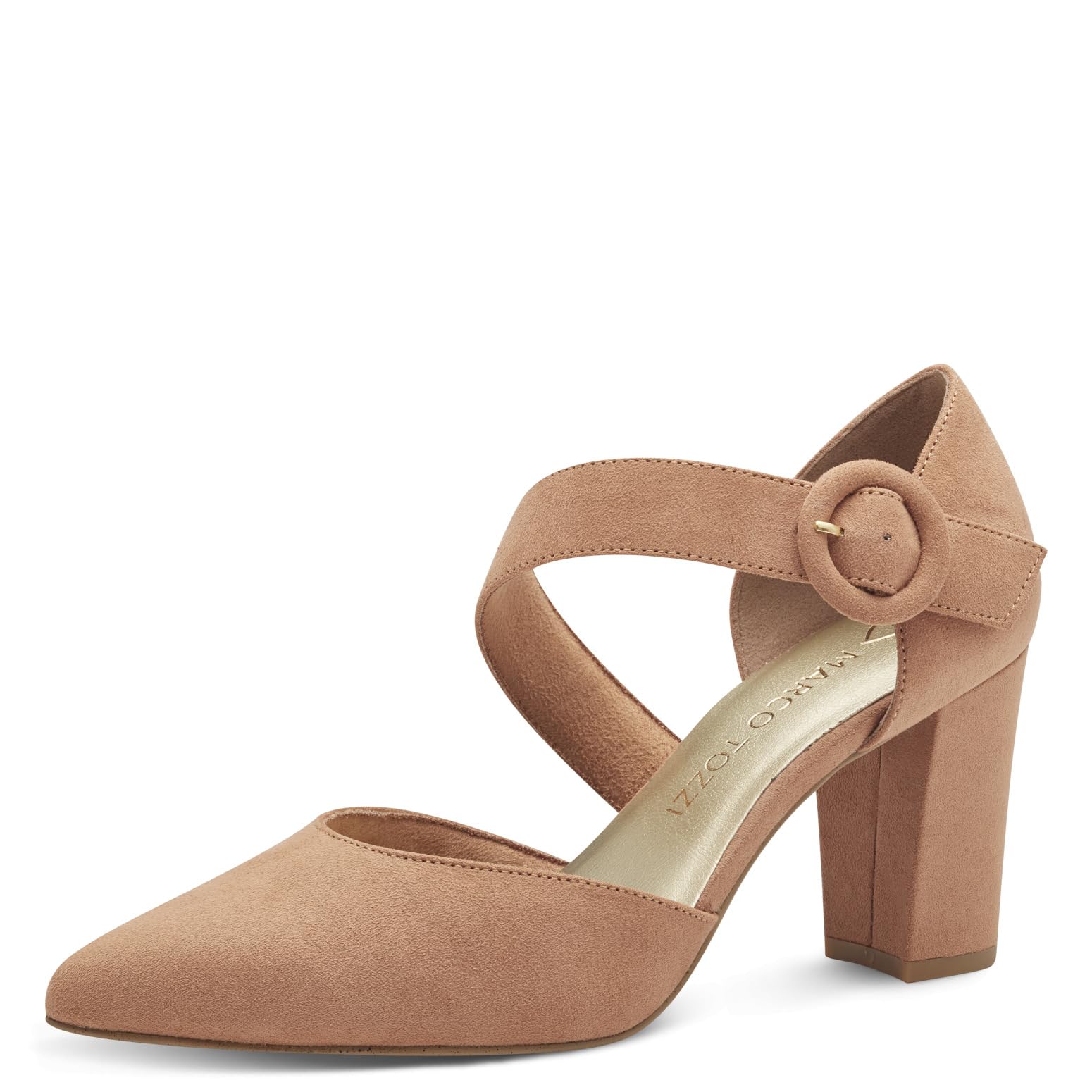MARCO TOZZI Women's 2-24410-44 Court Shoes, Beige, 8.5 UK