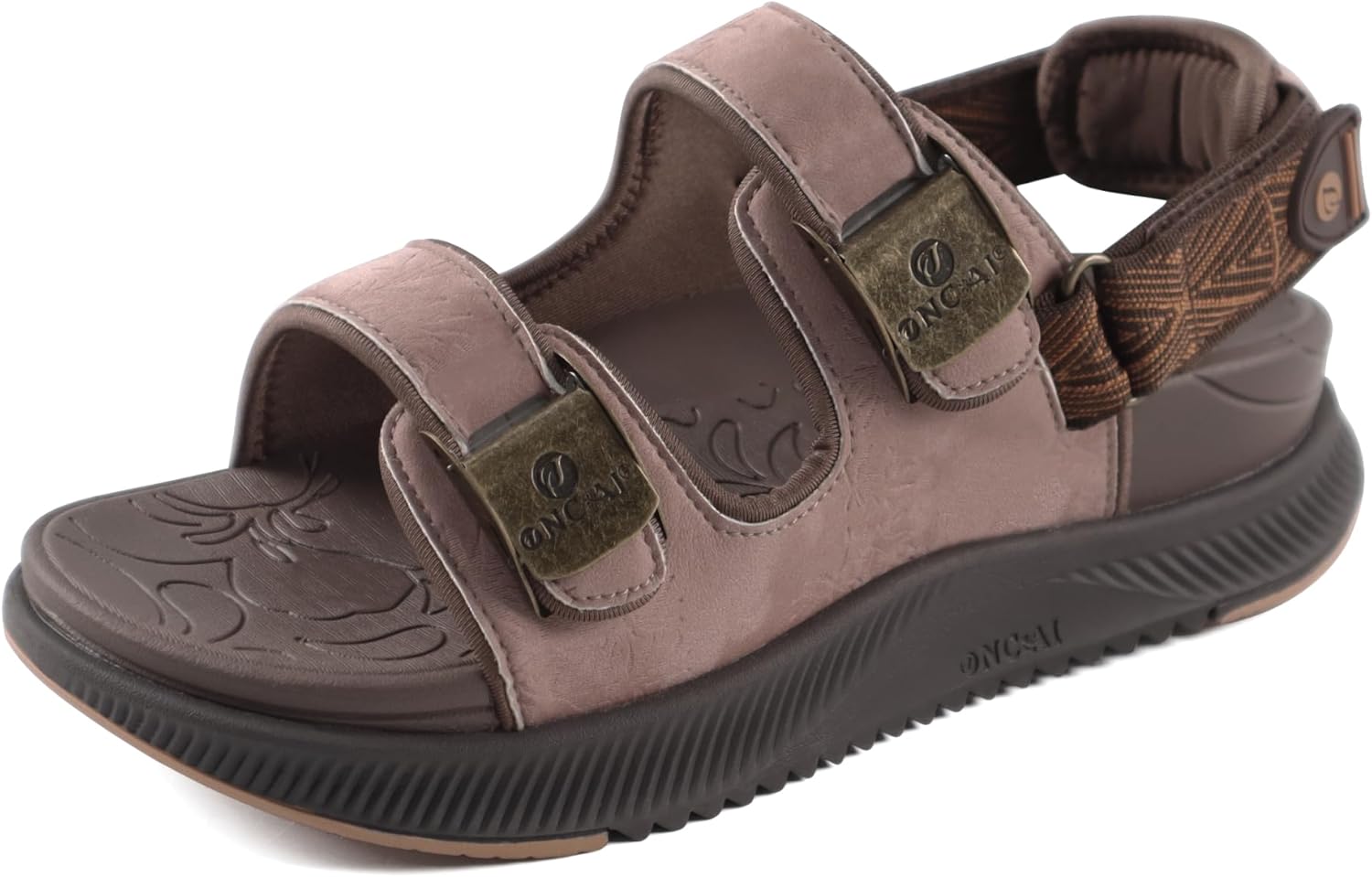 ONCAI Orthopedic Women Sandals with Arch Support Comfort Casual Sport Platform Recovery Hiking Sandals for Laides Water Summer Vacation Shoes Thick Outdoor Adjustable Strap Size 6-12