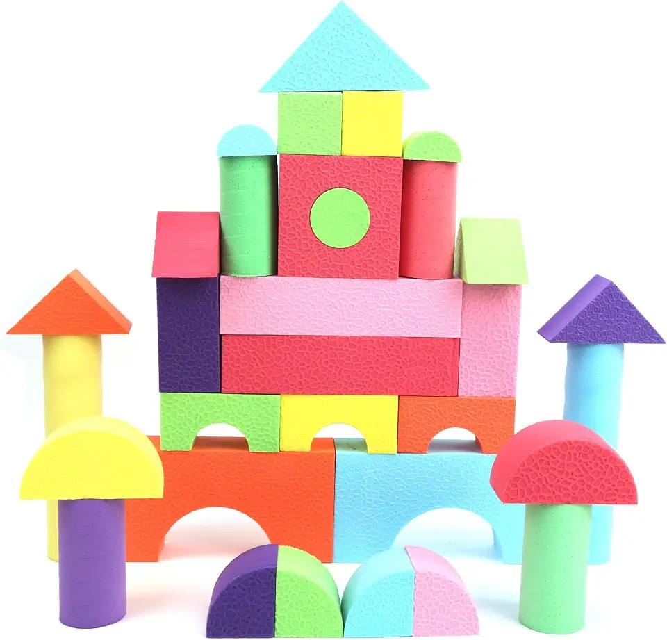 EVA Foam Building Blocks Multi-Colored Soft Stacking Educational