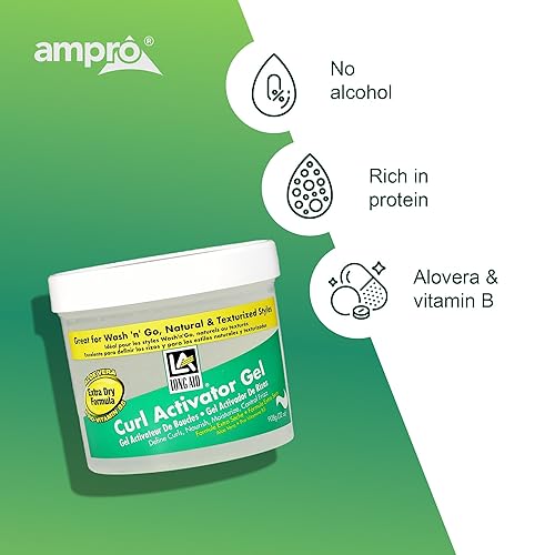 Miniatura 5 de Ampro Gel activador de larga ayuda, enriquecido con aloe vera, proteínas y complejo de vitamina B, aporta humedad esencial a las hebras, define tus