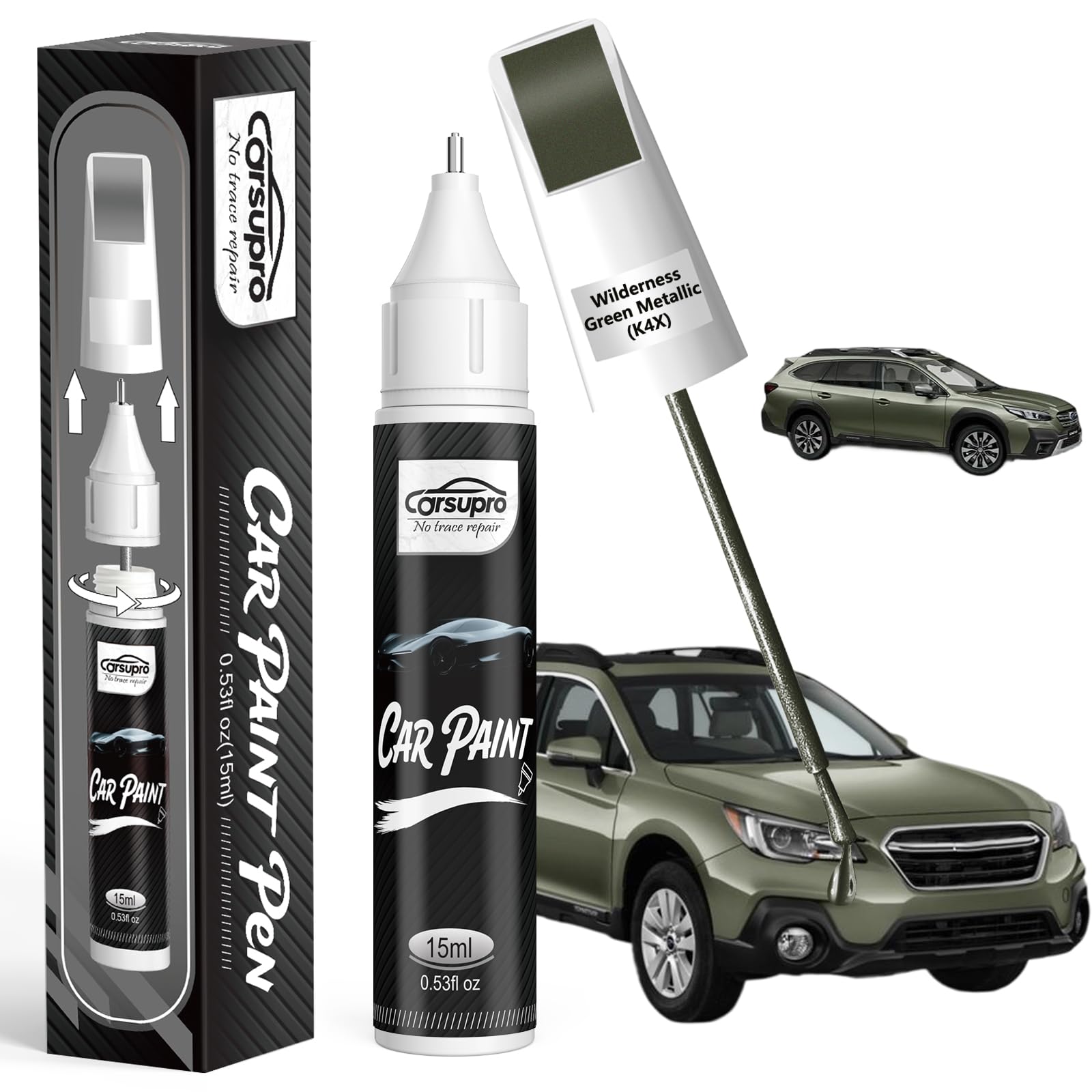 Amazon.com: Wilderness Green Metallic(K4X) for Subaru Touch Up