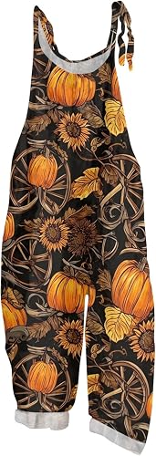 YILMVANY Halloween Overalls Women Cute Oversized Plus Size W