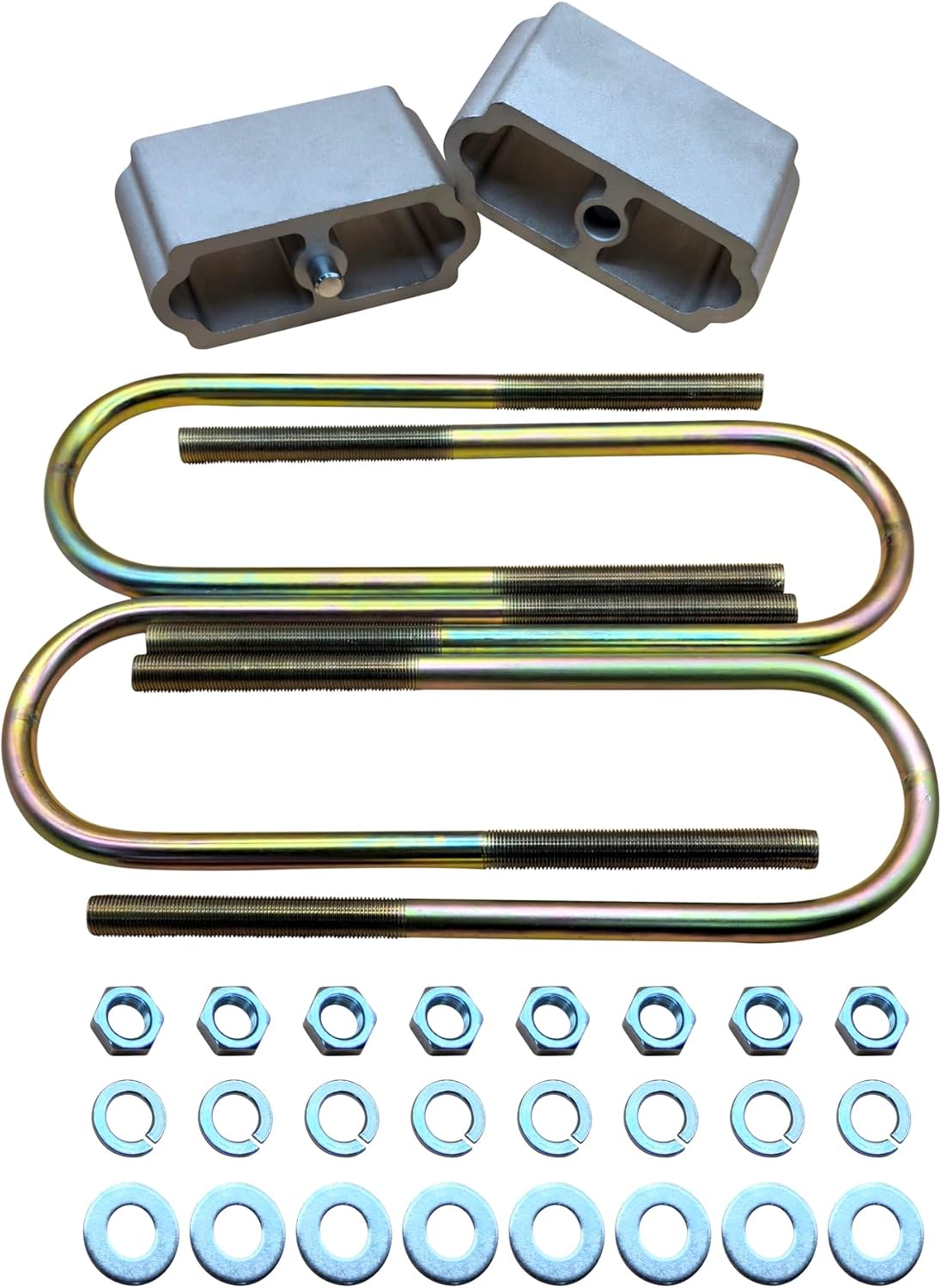 3" Rear Lowering Block Suspension Body Kit for 1955-1957 Chevrolet Bel Air Two-Ten Series One-Fifty Series Sedan Delivery L6 3.8L W/11 U-Bolts