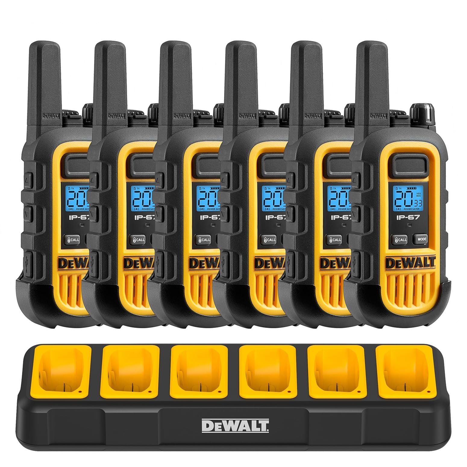 - DEWALT DXFRS Walkie Talkie 2 Way Radio, 1 Watt
