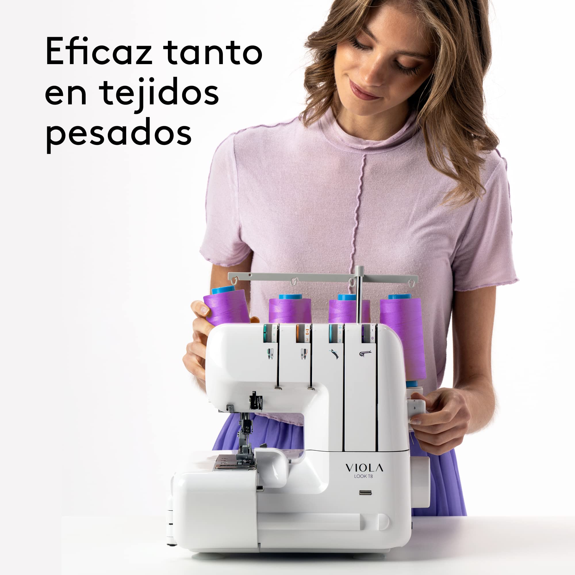 Viola Look T8 Máquina de Coser Remalladora