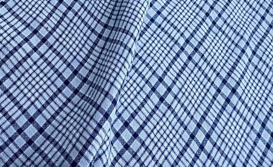 Grey Heavyweight Plaid 100% Linen Fabric | Durable Material for Crafting and Home Decor | Durable & Versatile for Sewing, Upholstery, and More