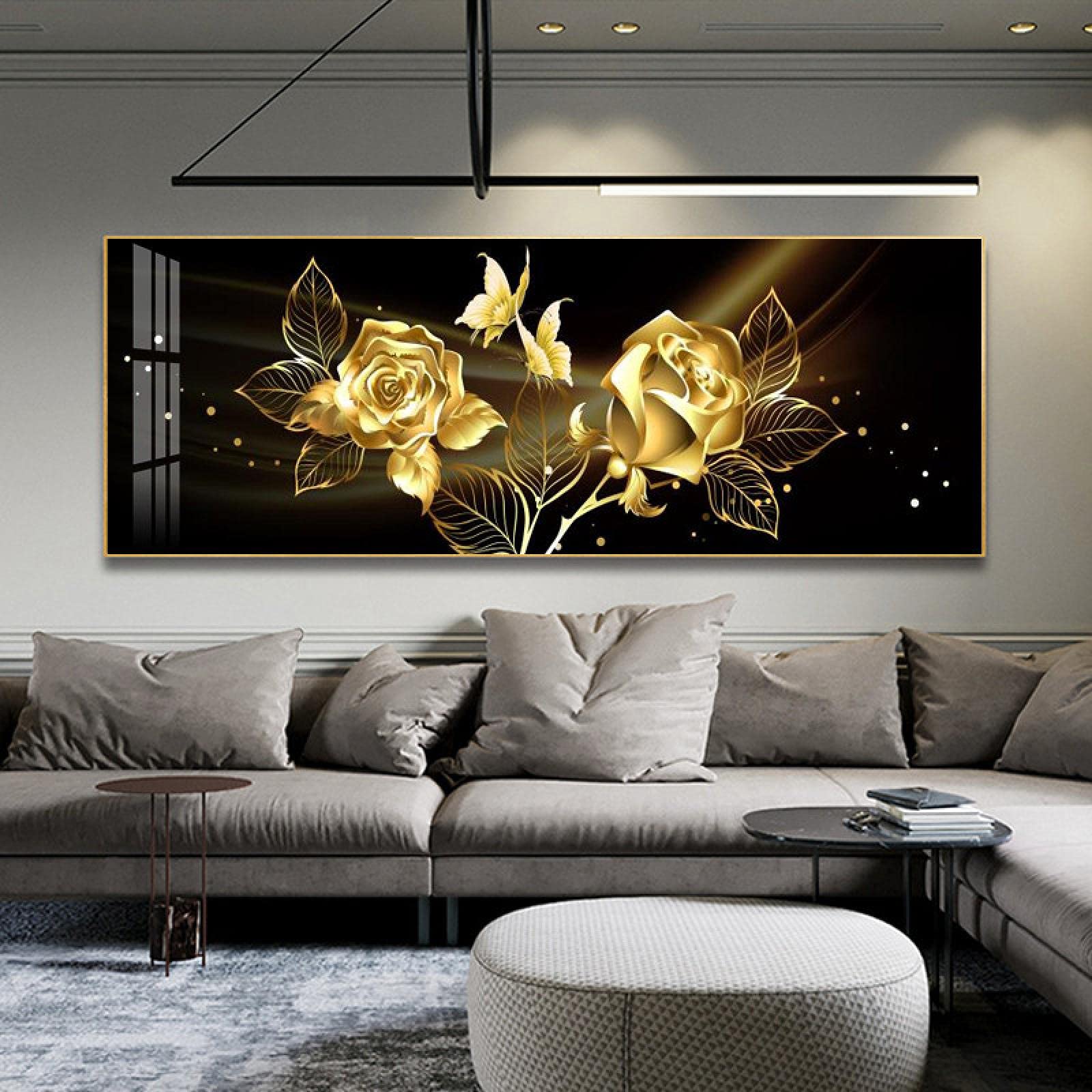 Impression grand format horizontal 50x150cm motif fleurs chic - 8