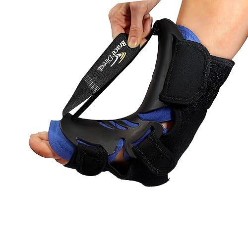 Férula nocturna ajustable híbrida ortopédico ortopédico alivio del dolor de fascitis plantar dolor de talón dolor de arco tendinitis de Aquiles y