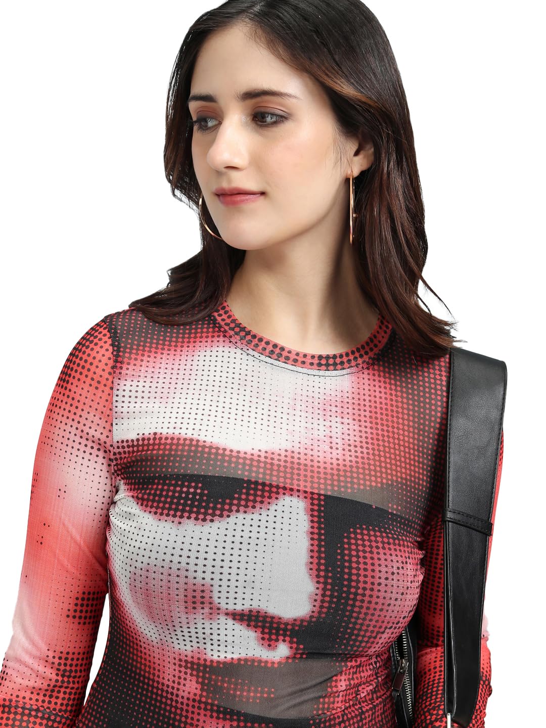 Tokyo Talkies Women's Long Sleeves Round Neck Printed Tops| Stylish | Casual Wear-image-26