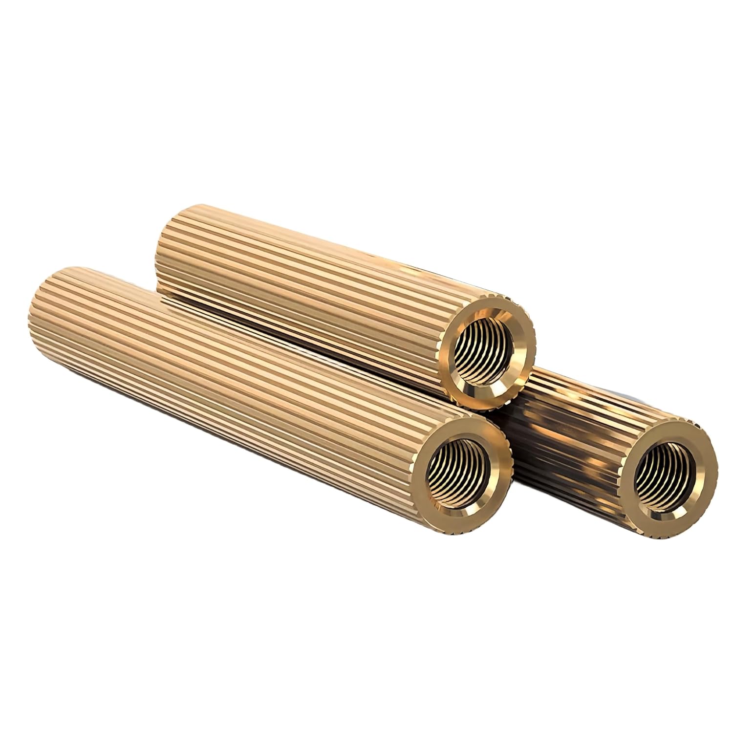 NACX M2 x 5mm Brass Female to Female Spacer Pillar Standoff, Thread Pillar Studs Screws Fasteners, 200Pcs