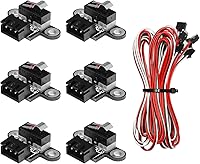 Genmitsu 6-Pack Micro Limit Switches with 1M 3-Pin Cables for 3018-PROVer, 3018-MX3, 3018-PROVer Mach3 CNC Routers