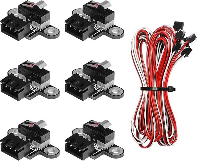 Genmitsu 6PCS Micro Limit Switches with 1M 3 Pin Cable for 3018-PROVer/3018-MX3/3018-PROVer Mach3