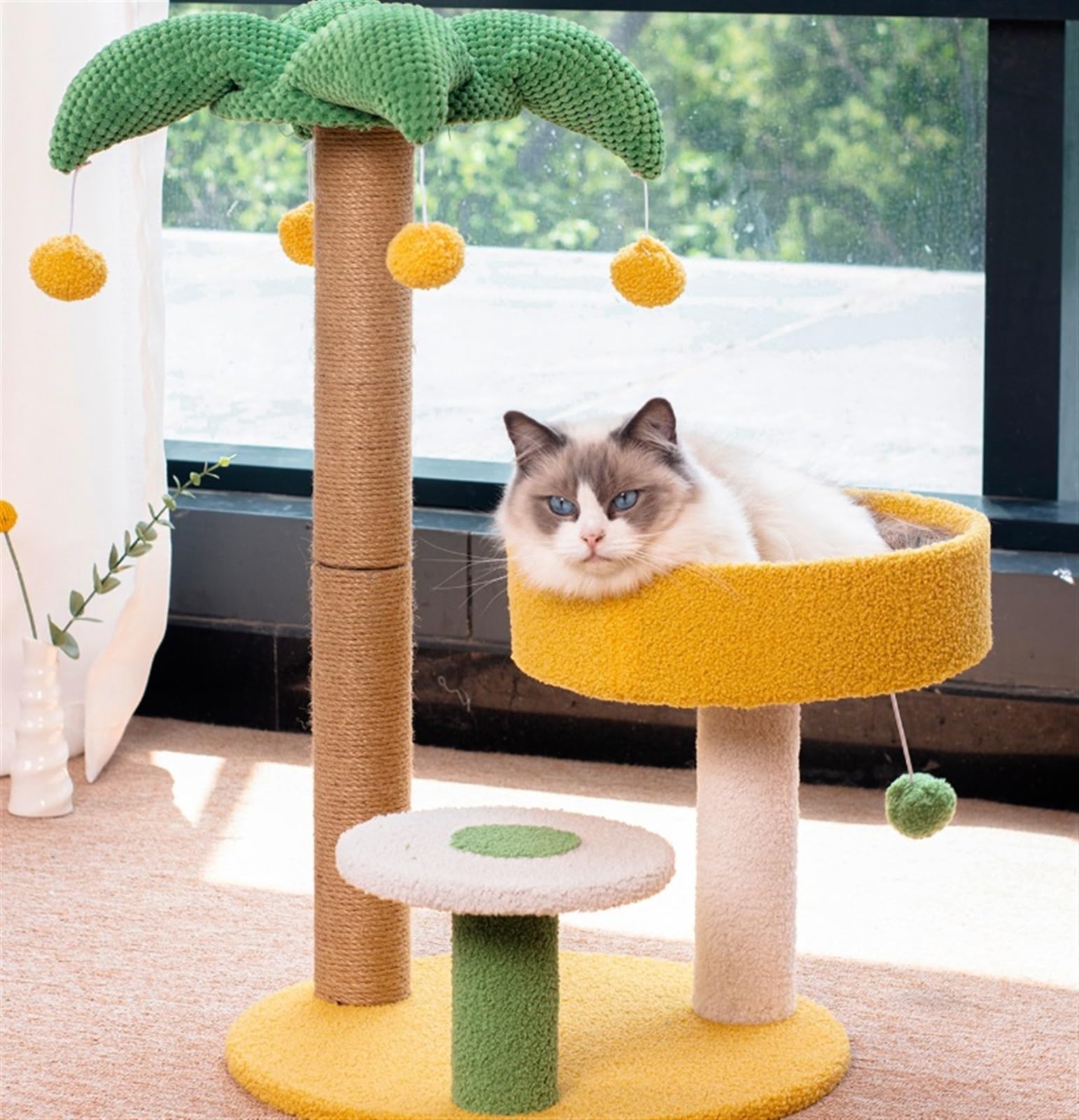 Tiragraffi Per Gatti Adulti Torre Per Gatti Con Alberi Di Cocco Per Da Interno Simpatico Tiragraffi Per In Sisal Stabile Esterno