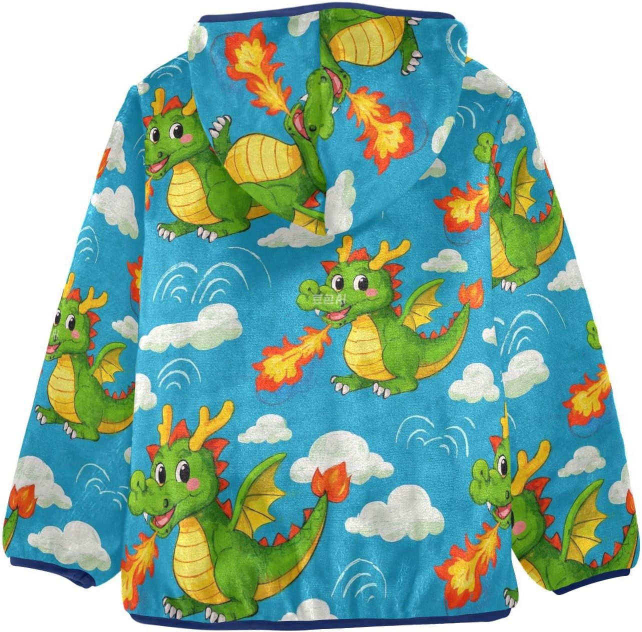Chinese Style Animal Dragon Colorful Toddler Spring Jackets Outerwear Jackets Navy Blue Baby Boys Clothes chamarras