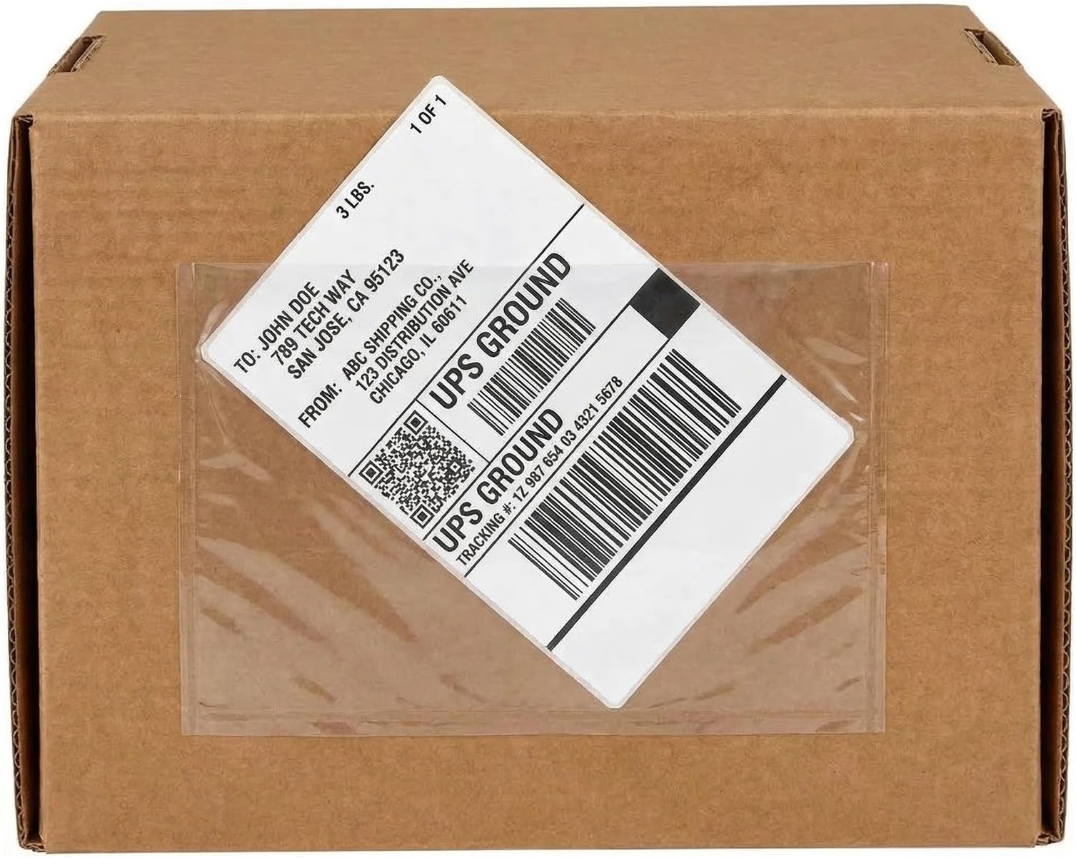 9527 Product 6" x 9" Clear Adhesive Top Loading Packing List Clear Shipping Pouches, Mailing/Shipping Label Envelopes (2000 Pack)