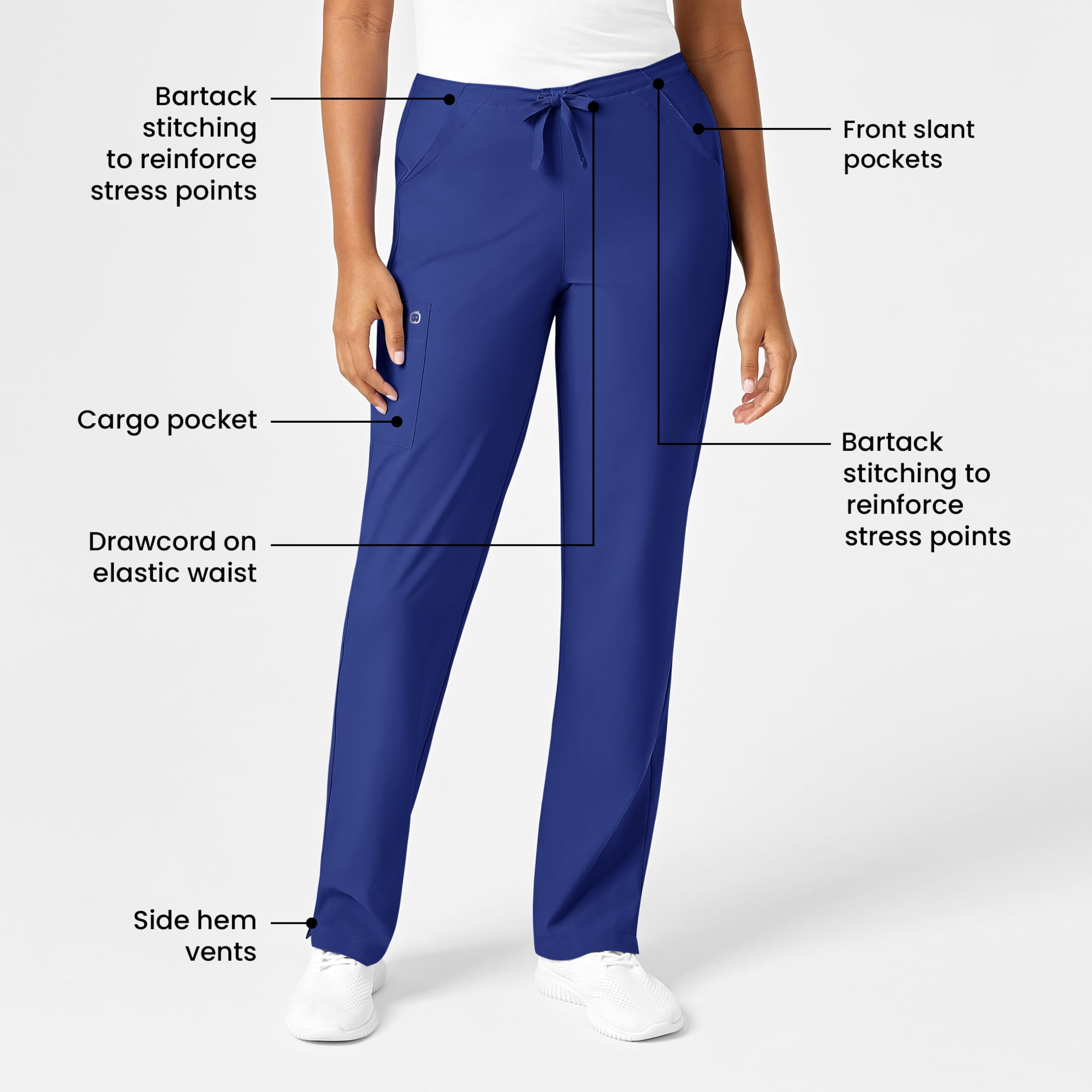 WonderWink Women's Drawstring Scrub Pant