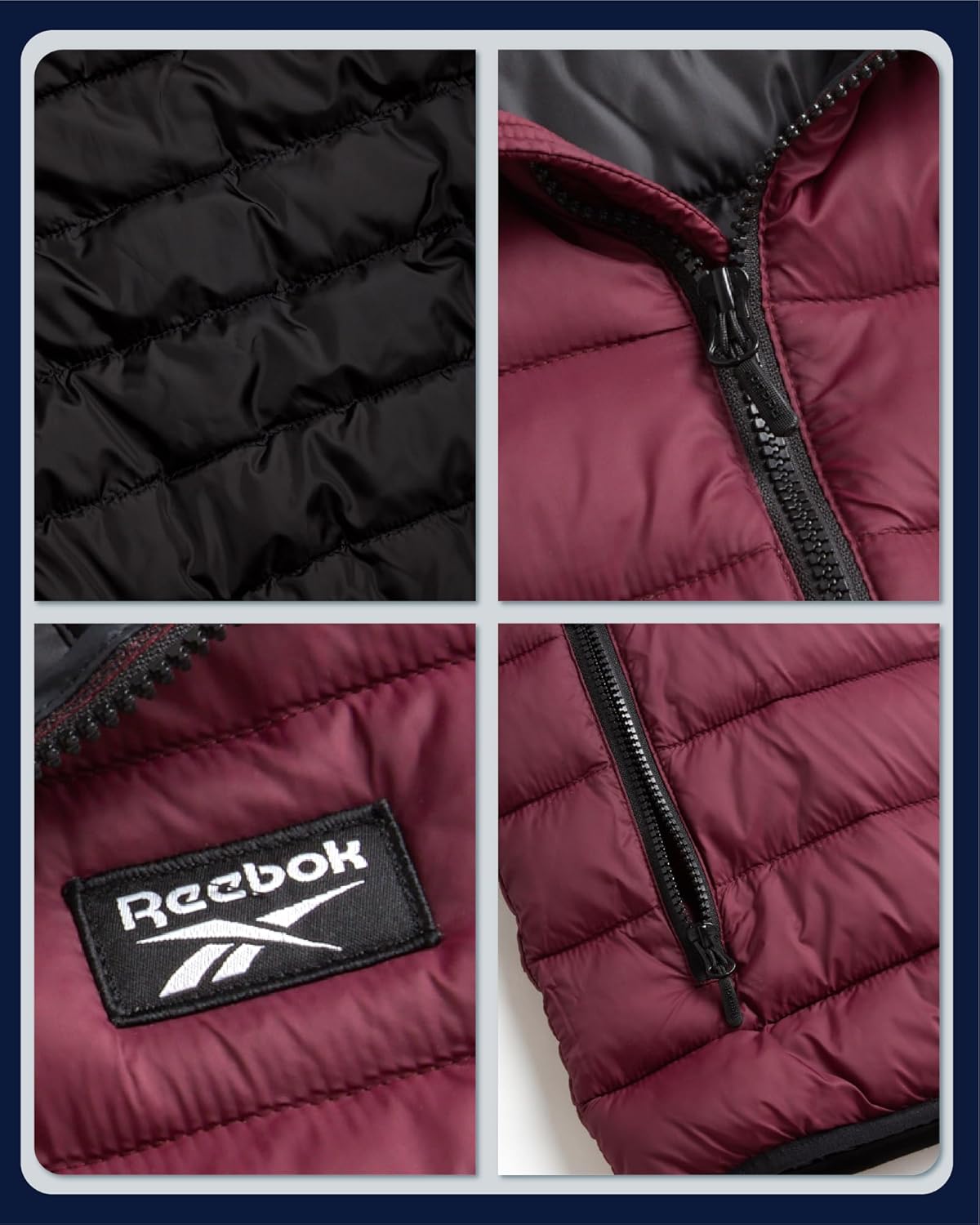 Reebok Boys Winter Coat - Lightweight Insulated Puffer Jacket - Wind & Water Resistant Quilted Hooded Winter Jacket for Boys - Image 4