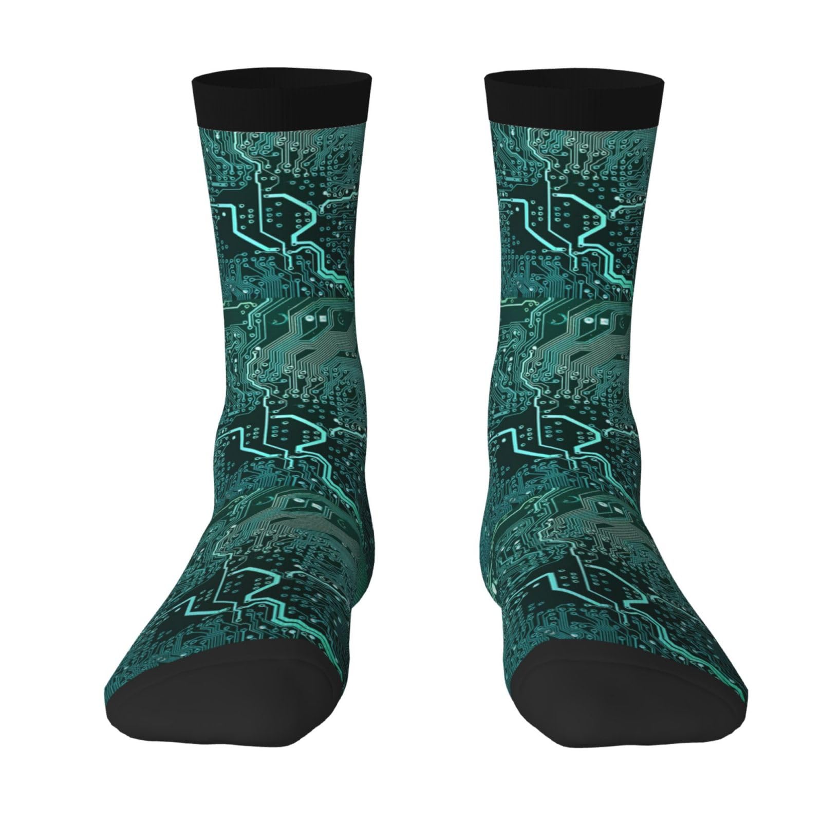 Gratka Unisex As Picture Crew Socks,Funny Compression Socks Casual Novelty Sports Socks 40Cm Long For ,Printed Circuit Boards Electronics