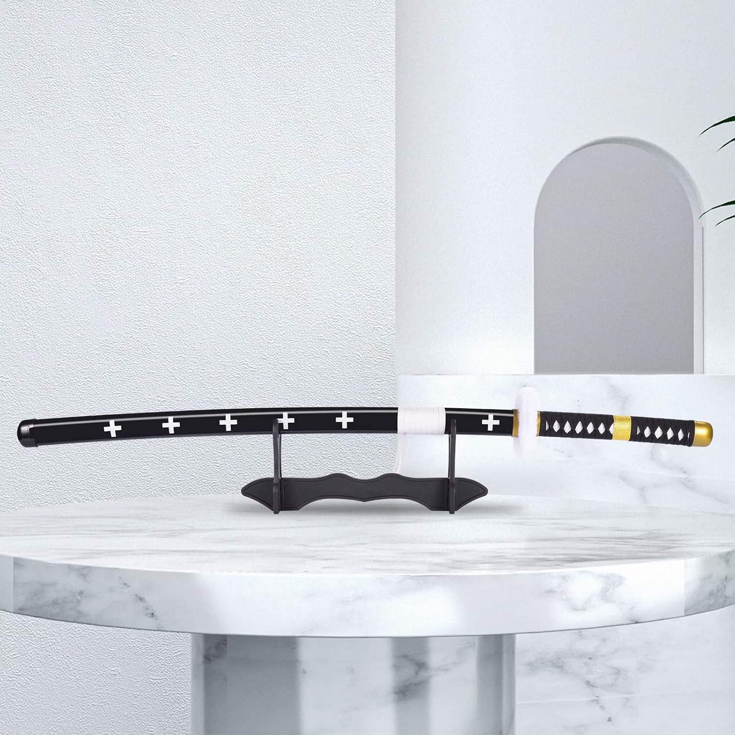 Anime Sword 41 inch,Zoro/wado ichimonji/Anime Original Texture,for Role-Playing and Collection, with One Display Stand