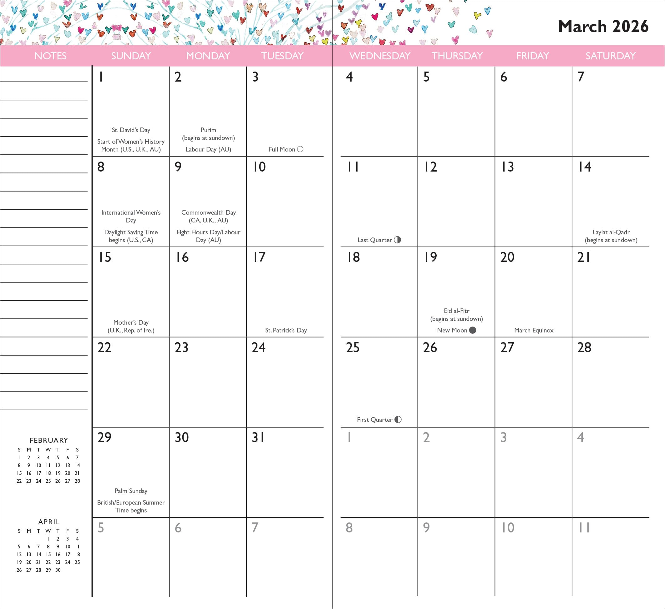 2025-26 Tree of Hearts 2-Year Pocket Planner (24-Month Calendar), multicolor - Image 4