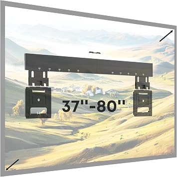 Ultra Slim TV Wall Mount Bracket Suitable for 37-80 Micro-Gap Flat 165lbs Max VESA 600x400mm Compatible with Designed for Samsung Frame TVs 2021-2023 Profile