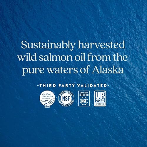 Miniatura 7 de New Chapter Complejo Omega-3, suplemento de aceite de pescado salmón salvaje de Alaska para apoyo a la salud del corazón, cerebro, ojos,