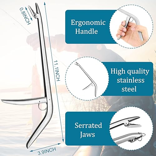 Miniatura 3 de Sosation Kit de herramientas de pesca de 134 piezas, equipo y equipo de pesca, alicates de pesca, herramienta removedor de anzuelos, juego de pinzas