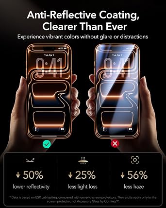 ESR 3 Pack for iPhone 17 Pro Screen Protector, Armorite Pro