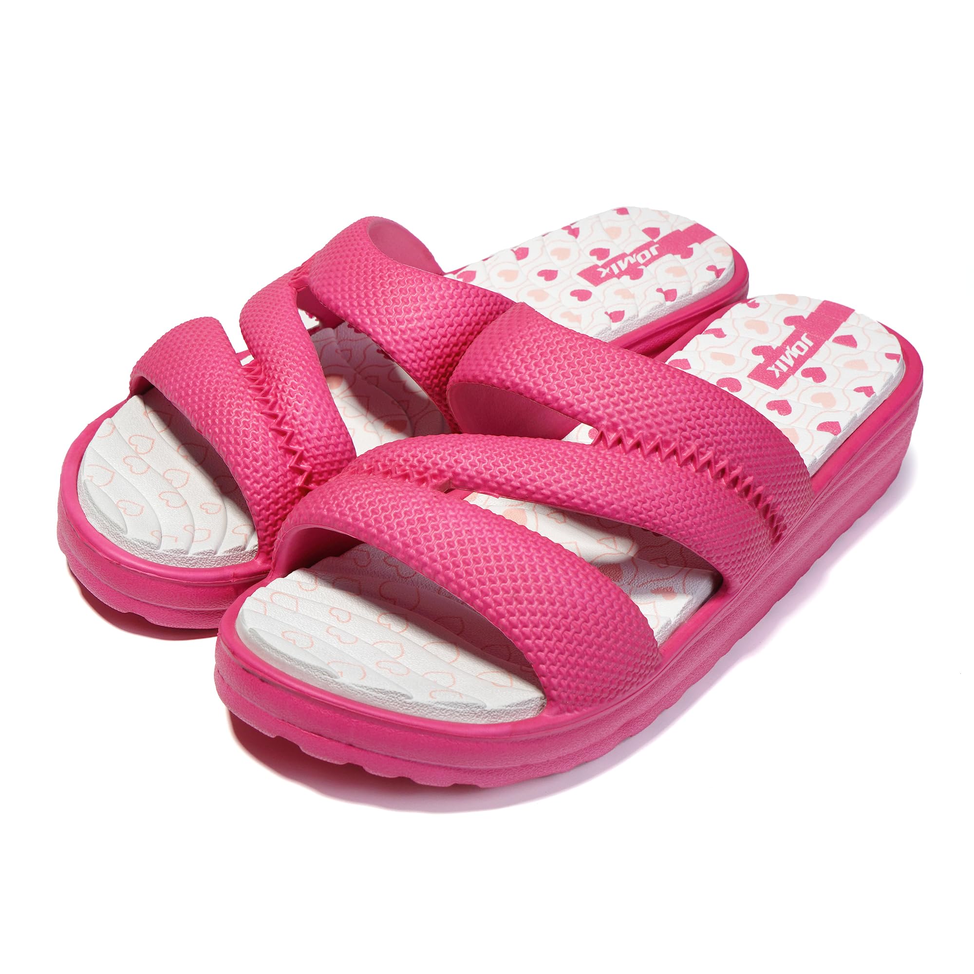 JOMIX Chanclas Mujer Verano con Plataforma Chanclas Playa Mujer Suaves Piscina Mar Ducha Baño