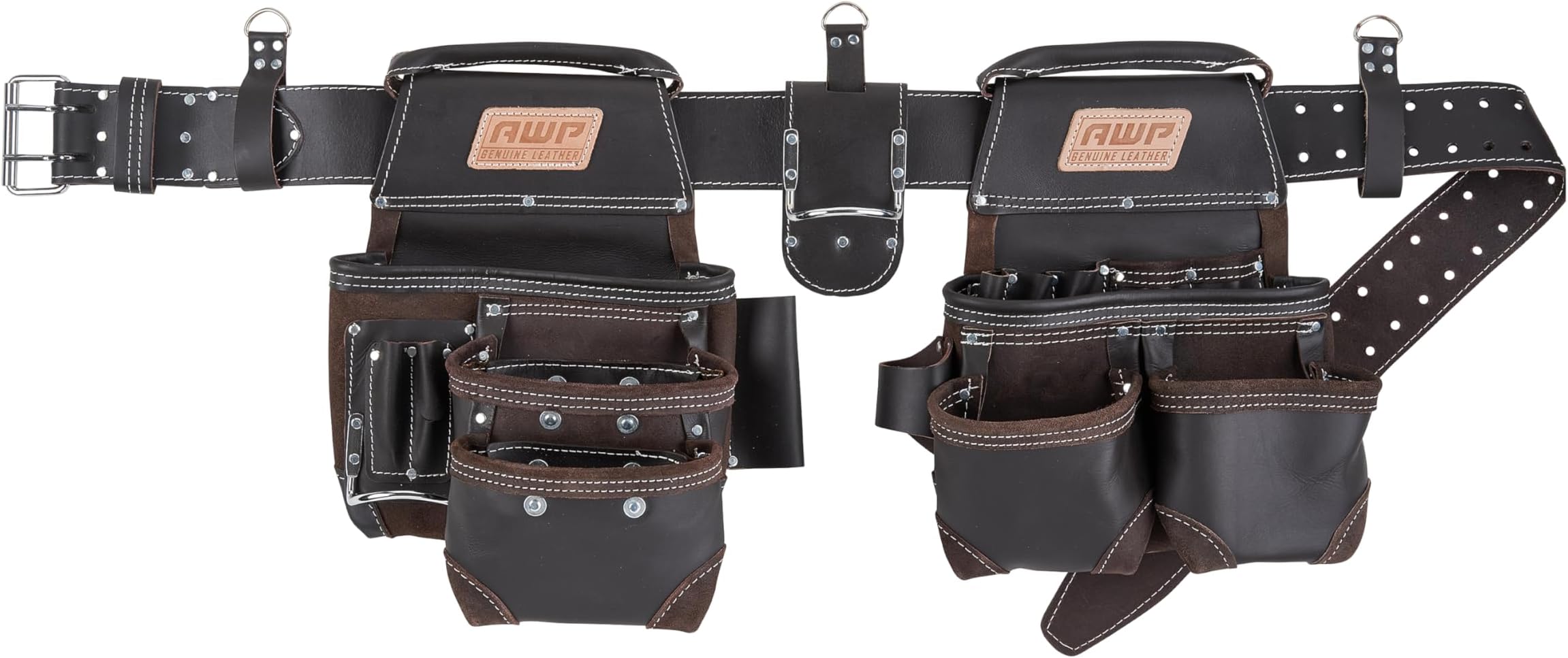 AWP Tool Belt Tool Rig, Durable Premium Utility Belt Organizer for Men & Women, Utility Work, Electrician, Mechanic