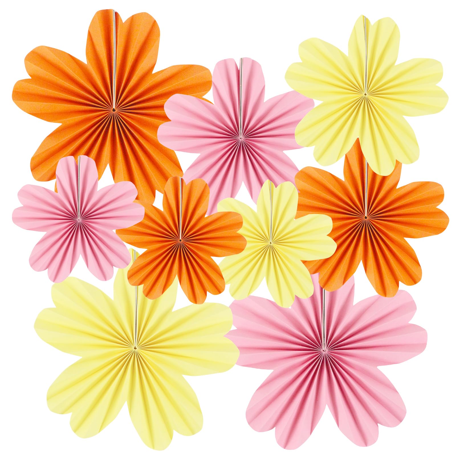 Purple Paper Fans - Party Decorations -13 Purple Paper Fans - Party Decorations -13