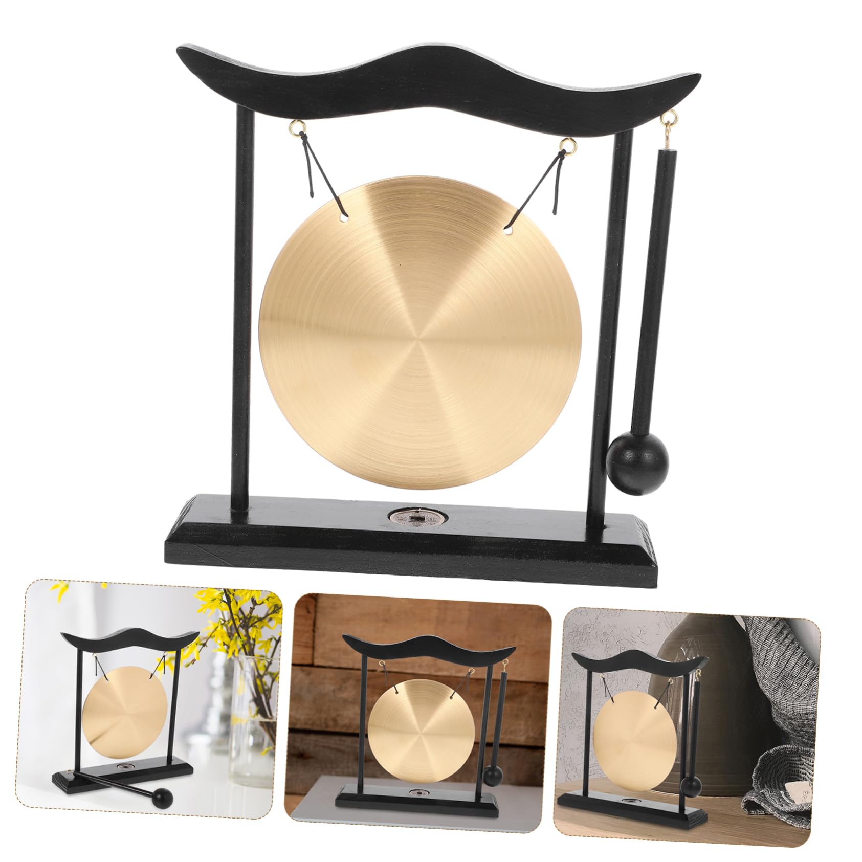 Decoración Tradicional China con Forma De Campana Gong De Escritorio Gong para Oficina Decoración Asiática
