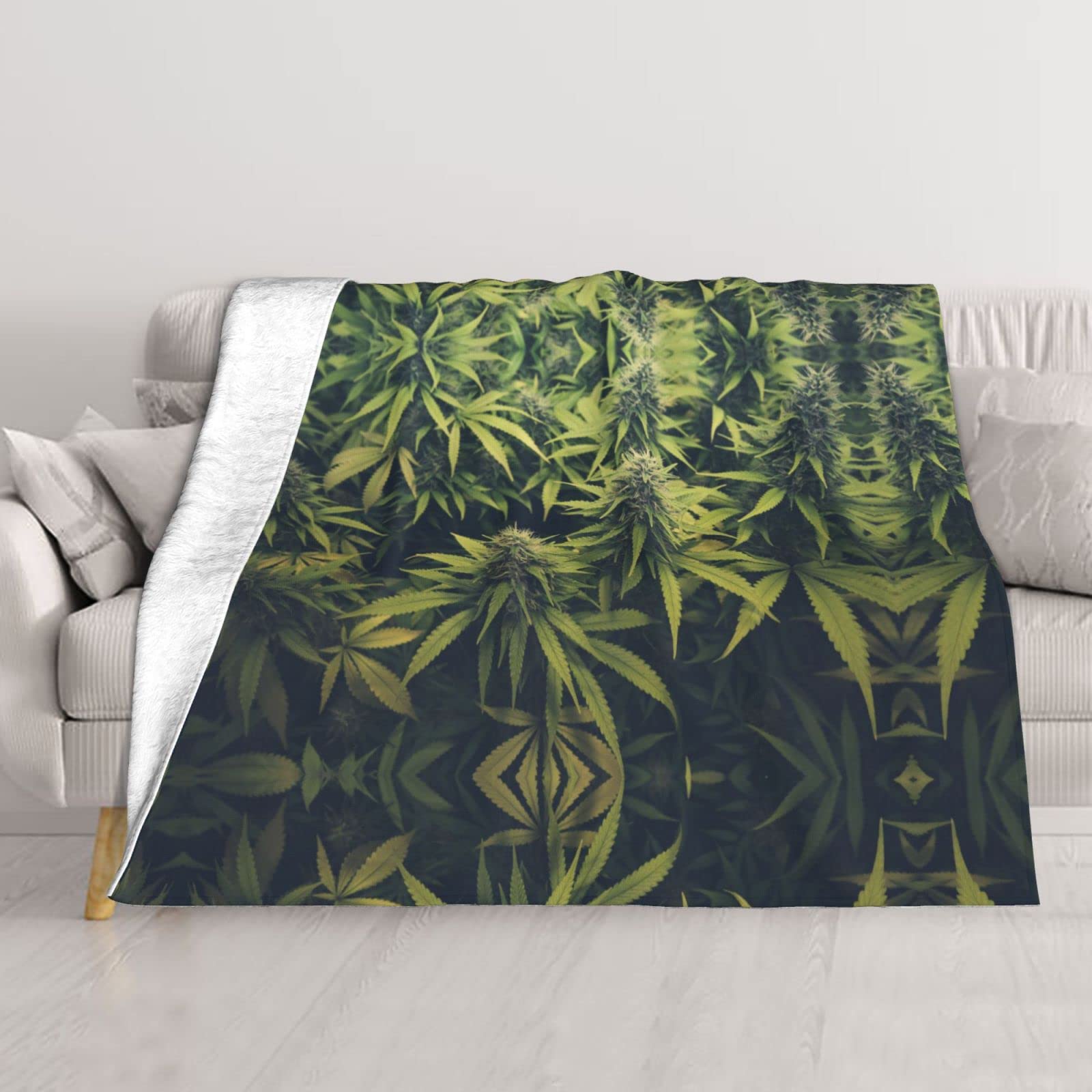 Couverture en peluche douce pour camping, voyage et canapé