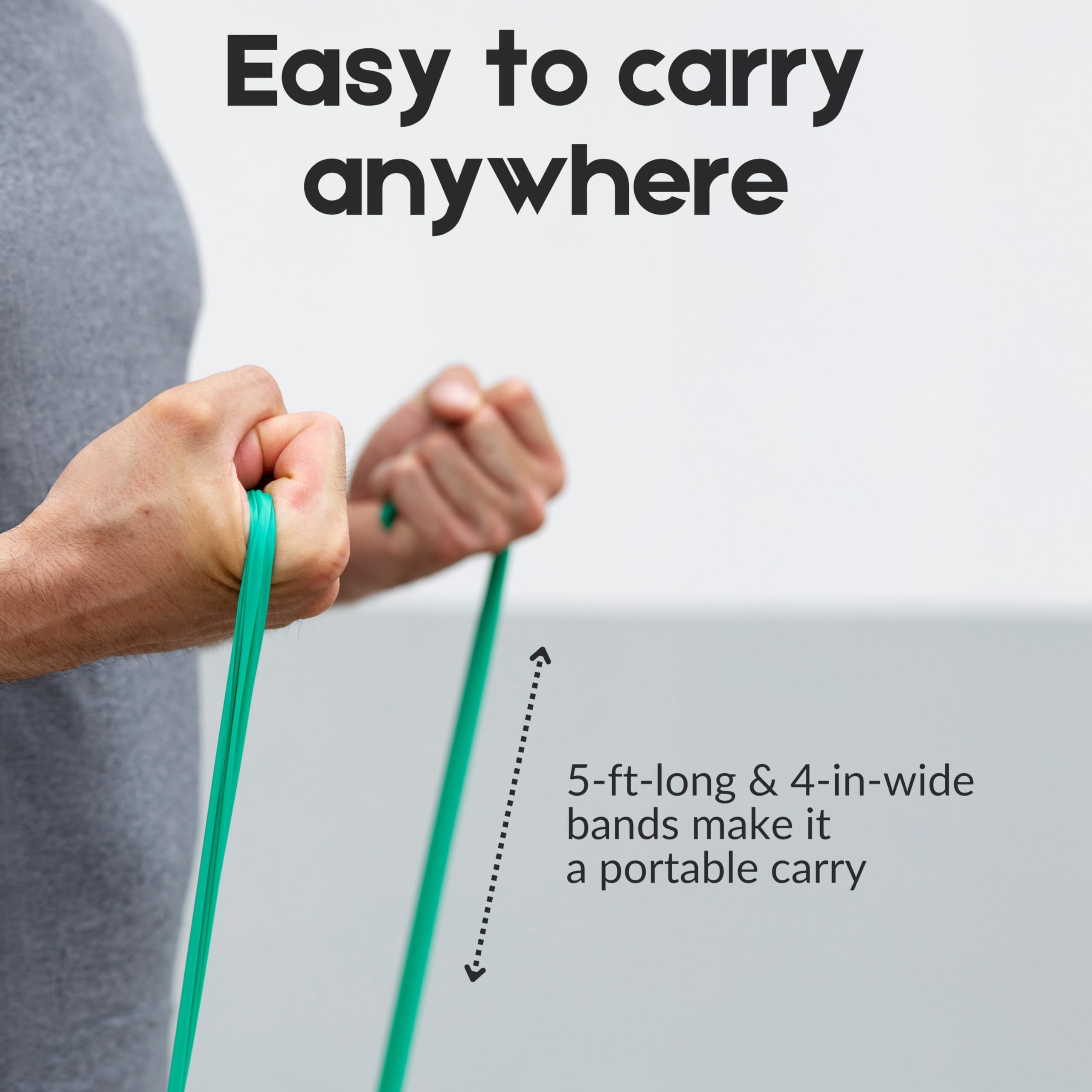 THERABAND Set di fasce di resistenza, fascia elastica professionale senza lattice per esercizi della parte superiore e inferiore del corpo, allenamento della forza, terapia, pilates, riabilitazione,