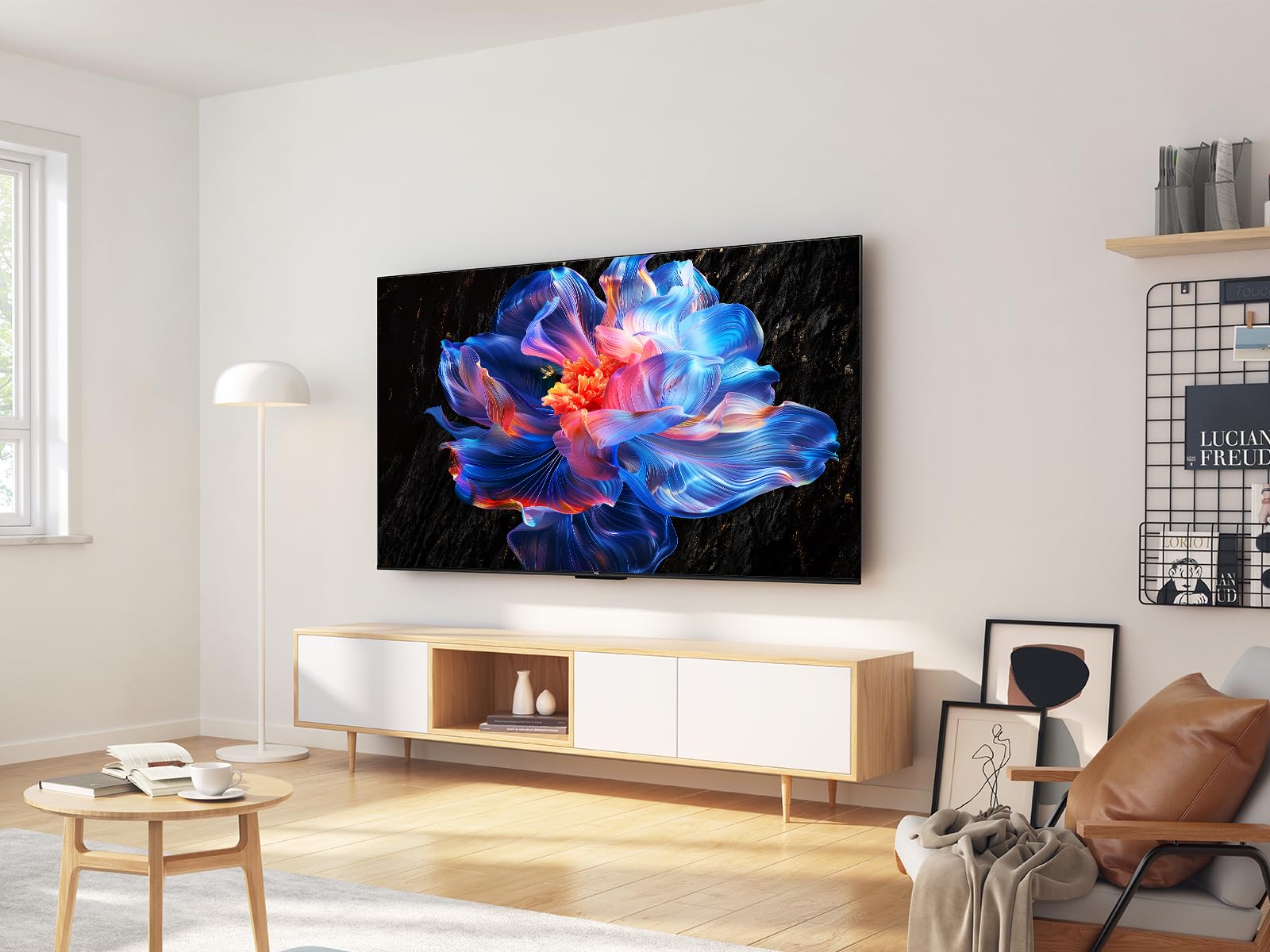 TCL 43V6C TV 43" 4K UHD Smart LED TV, 4K HDR, Google TV avec Design sans Bords (Dolby Audio, Motion Clarity, Compatible avec Google Assistant et Alexa)