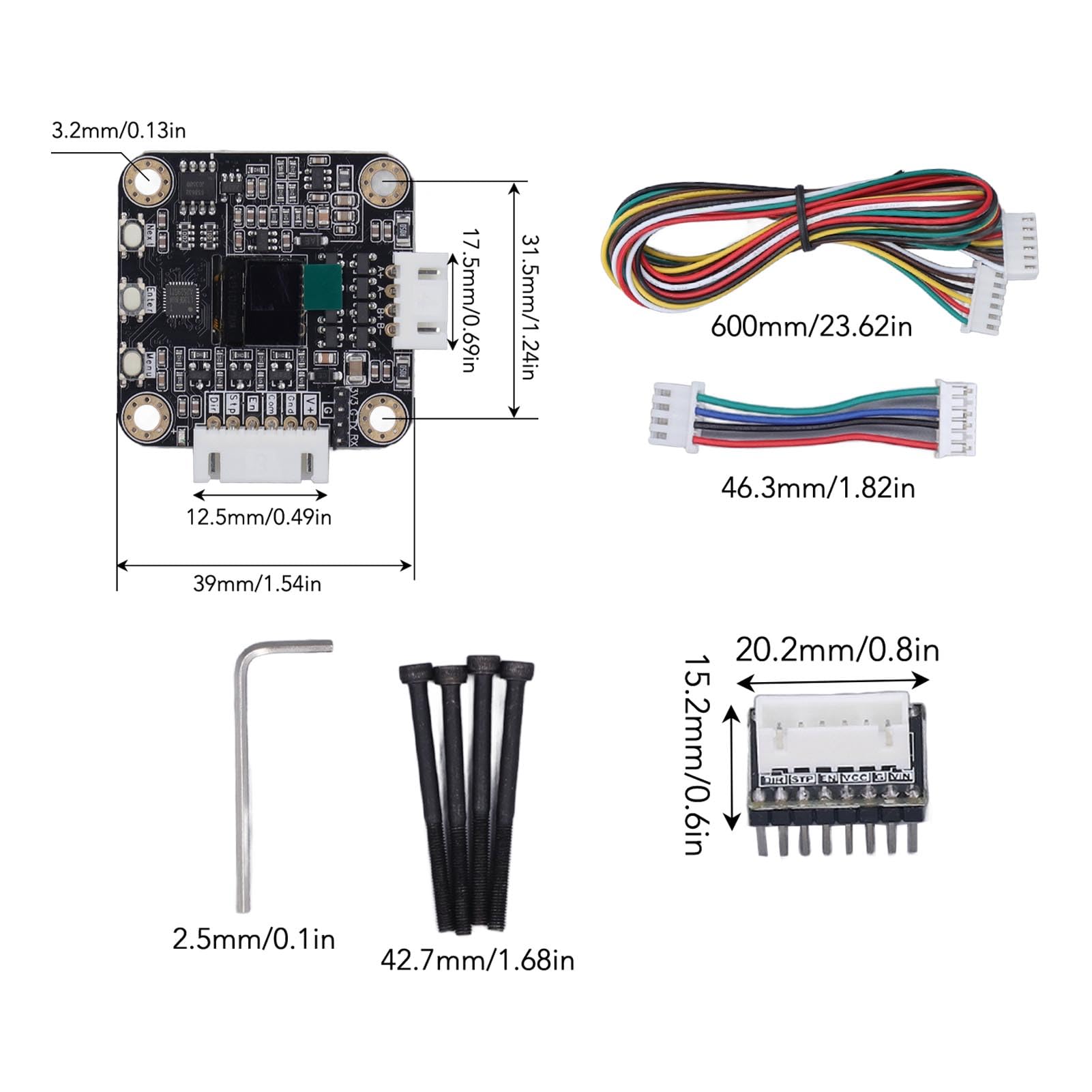 42 Closed Loop Stepper Motor Driver,Stepper Motor Driver Nema17 Motor Driver 3D Printer Accessory for 3D Printer