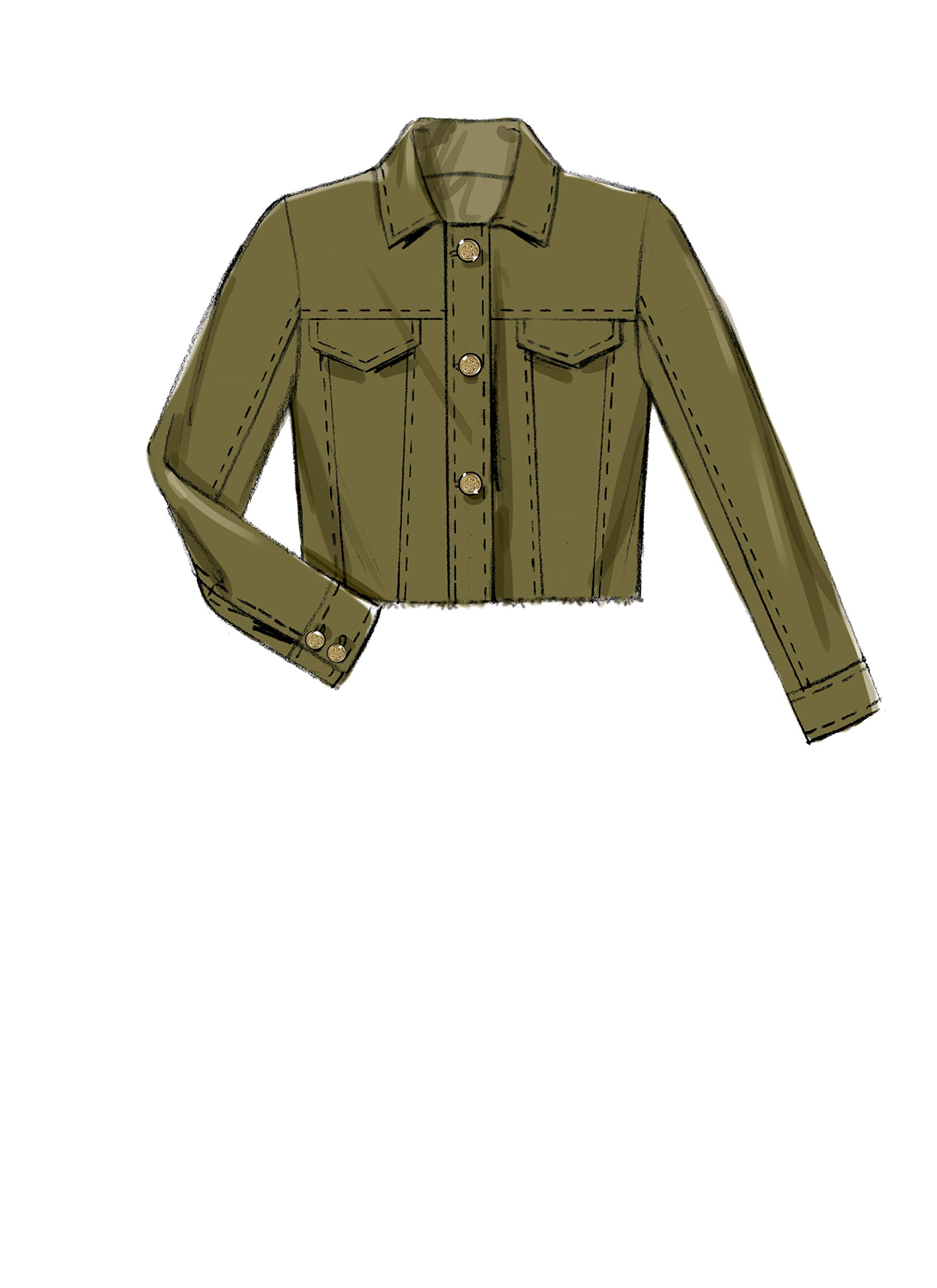 Cartamodello McCall's M8246A5 Per Giacca Da Donna, Taglie 6-14, Livello Intermedio, Trench Foderato